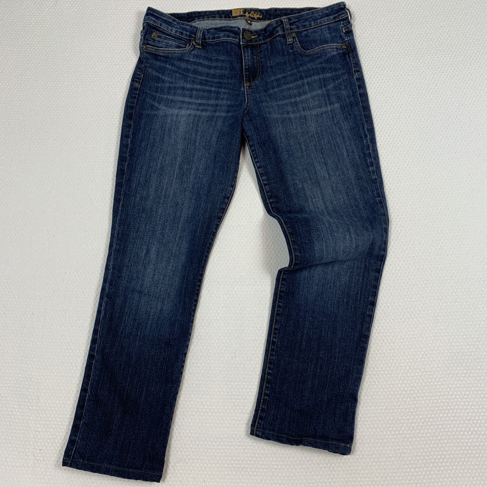 Kut from the Kloth Katy Boyfriend Denim Jeans Womens 16 Dark Wash KP271MA6R